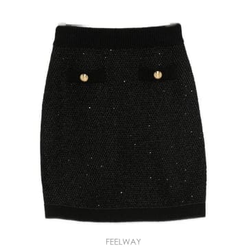 Elisabetta Franchi 25FW �����ں�Ÿ����ġ �̵� ��ĿƮ GK23T57E2 110 BLACK25FW �����ں�Ÿ����ġ �̵� ��ĿƮ GK23T57E2 110 BLACK