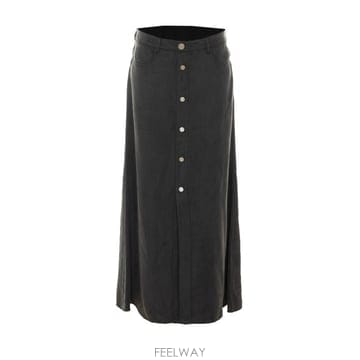 26FW 핑코 롱 스커트 107217 A3F8Z98 Black