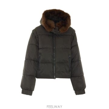26FW 핑코 숏패딩 107183 A2Y0M04 BROWN