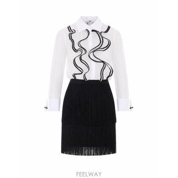26FW 엘리자베타프랜치 미디 원피스 AB02267E2 309 WHITE