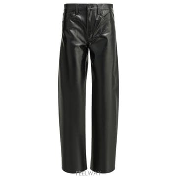 26FW 에이골디 가죽 팬츠 A300 1285DETOX Black