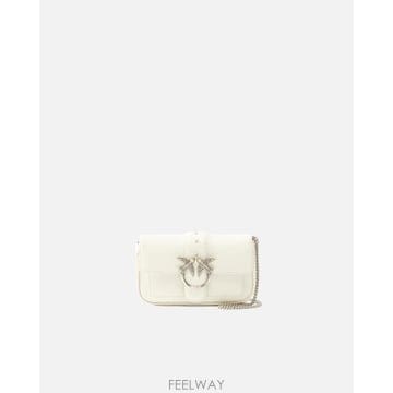 PINKO 26FW ���� ũ�ν��� 100061A0F1 Z14O Bianco seta old silver26FW ���� ũ�ν��� 100061A0F1 Z14O Bianco seta old sil