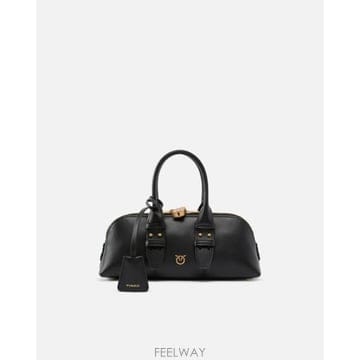 26FW 핑코 토트백 105334A0QO Z99Q NERO ANTIQUE GOLD