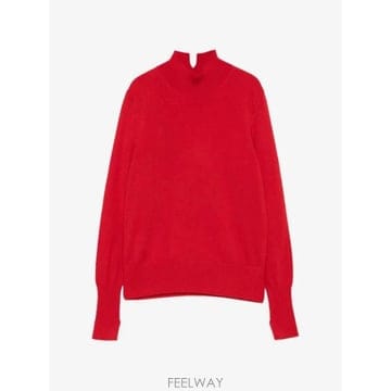 26FW 핑코 터틀넥 107204A3G1 R66 ROSSO INTENSO