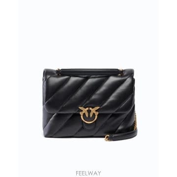 PINKO 26FW ���� ũ�ν��� 107615A0F2 Z99Q NERO ANTIQUE GOLD26FW ���� ũ�ν��� 107615A0F2 Z99Q NERO ANTIQUE GOLD