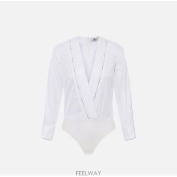 Elisabetta Franchi 25FW �����ں�Ÿ����ġ ����콺 CB00256E2 100 White25FW �����ں�Ÿ����ġ ����콺 CB00256E2 100 White
