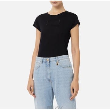 Elisabetta Franchi 25SS �����ں�Ÿ����ġ ������ MA00451E2 110 NERO25SS �����ں�Ÿ����ġ ������ MA00451E2 110 NERO