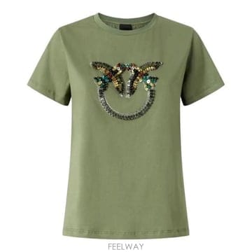 PINKO 26SS ���� ���� Ƽ���� 100535A33F U84 VERDE VERTIVER26SS ���� ���� Ƽ���� 100535A33F U84 VERDE VERTIVER