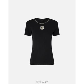 PINKO 26SS ���� ���� Ƽ���� 106815A3AL ZZ2 NERO BIANCO26SS ���� ���� Ƽ���� 106815A3AL ZZ2 NERO BIANCO