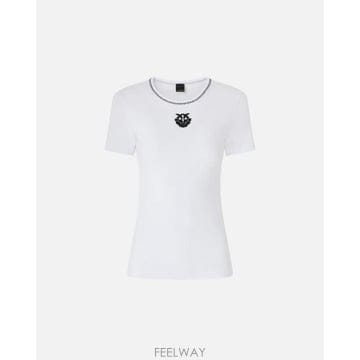 PINKO 26SS ���� ���� Ƽ���� 106815A3AL Z04 BIANCO BRILL26SS ���� ���� Ƽ���� 106815A3AL Z04 BIANCO BRILL