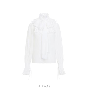 Elisabetta Franchi 26FW �����ں�Ÿ����ġ ����콺 CA17267E2 360 AVORIO26FW �����ں�Ÿ����ġ ����콺 CA17267E2 360 AVORIO