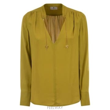Elisabetta Franchi 25SS �����ں�Ÿ����ġ ����콺 CA08051E2 OCHRE25SS �����ں�Ÿ����ġ ����콺 CA08051E2 OCHRE