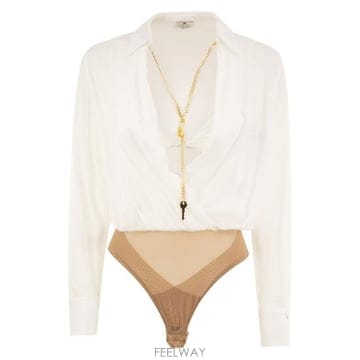 Elisabetta Franchi 26FW �����ں�Ÿ����ġ ����콺 ���� CB00966E2 IVORY26FW �����ں�Ÿ����ġ ����콺 ���� CB00966E2 IVORY