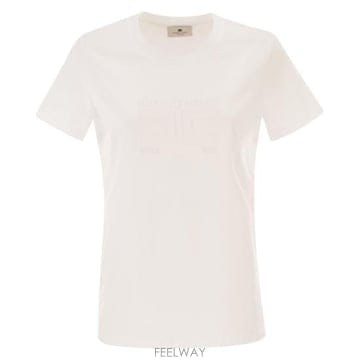 Elisabetta Franchi 26SS �����ں�Ÿ����ġ ���� Ƽ���� MA71G61E2 CHALK26SS �����ں�Ÿ����ġ ���� Ƽ���� MA71G61E2 CHALK