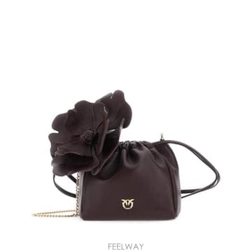 PINKO 26FW ���� ���� 107678POUCHFLOWER A0F2W34Y BURGUNDY26FW ���� ���� 107678POUCHFLOWER A0F2W34Y BURGUNDY