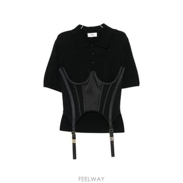 Elisabetta Franchi 26FW �����ں�Ÿ����ġ ���� Ƽ���� MK23S67E2 110 BLACK26FW �����ں�Ÿ����ġ ���� Ƽ���� MK23S67E2 110 BLACK