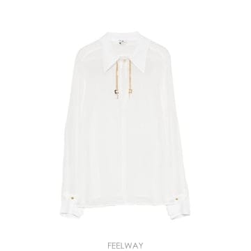 Elisabetta Franchi 26FW �����ں�Ÿ����ġ ����콺 CA19466E2 360 WHITE26FW �����ں�Ÿ����ġ ����콺 CA19466E2 360 WHITE