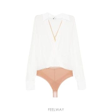 Elisabetta Franchi 26FW �����ں�Ÿ����ġ �ٵ��Ʈ Ƽ���� CB00966E2 360 WHITE26FW �����ں�Ÿ����ġ �ٵ��Ʈ Ƽ���� CB00966E2 360 WH