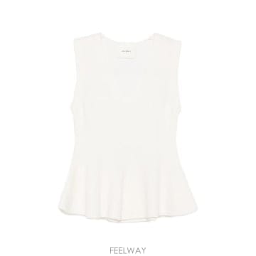 Lisa Yang 26FW ���� �� �μҸ� Ƽ���� 2026432 CR WHITE26FW ���� �� �μҸ� Ƽ���� 2026432 CR WHITE