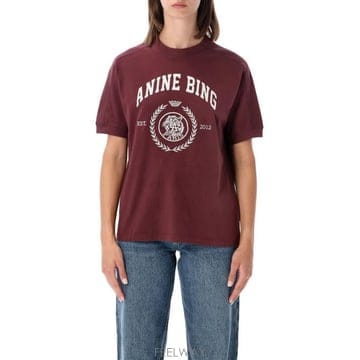 Anine Bing 26FW �ִϺ� ���� Ƽ���� A0812695BGN28 BURGUNDY VIOLA26FW �ִϺ� ���� Ƽ���� A0812695BGN28 BURGUNDY VIOLA