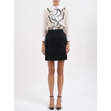 Elisabetta Franchi 26FW �����ں�Ÿ����ġ ��Ʈ RAB02267E2309 Black White26FW �����ں�Ÿ����ġ ��Ʈ RAB02267E2309 Black White