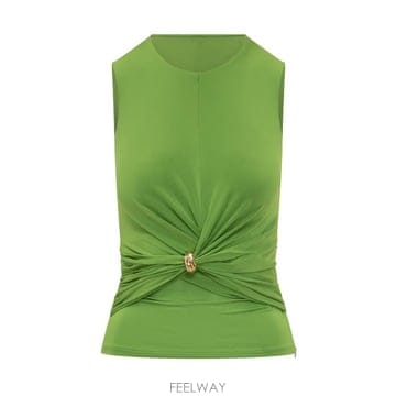 Elisabetta Franchi 26SS �����ں�Ÿ����ġ �μҸ� Ƽ���� TO03761E2 EV3 ALOE26SS �����ں�Ÿ����ġ �μҸ� Ƽ���� TO03761E2 EV3 ALOE