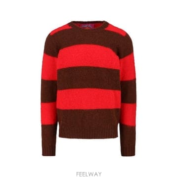 Howlin 25FW �Ͽ︰ ���� ���� ������ SHAGGY BEAR CHUNKY STRIPES MOCHA BOOM BRO25FW �Ͽ︰ ���� ���� ������ SHAGGY BEAR CHUNKY STRIPE