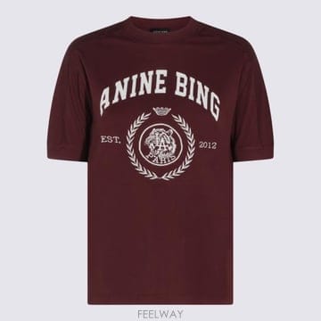 Anine Bing 26FW �ִϺ� ���� Ƽ���� A0812695 BGN28 BURGUNDY26FW �ִϺ� ���� Ƽ���� A0812695 BGN28 BURGUNDY