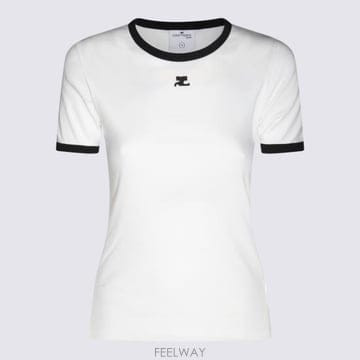 COURREGES 27SS ������ ���� Ƽ���� VESJTS017 JS00700098 HERITAGE WHITE BLACK27SS ������ ���� Ƽ���� VESJTS017 JS00700098 HERITAGE 