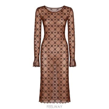 Marine Serre 26FW �������� �̵� ���ǽ� WDR528ACJER0005 BR32 BROWN BLACK26FW �������� �̵� ���ǽ� WDR528ACJER0005 BR32 BROWN B