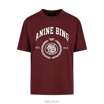 Anine Bing 26FW �ִϺ� ���� Ƽ���� A0812695 BGN28 BURGUNDY26FW �ִϺ� ���� Ƽ���� A0812695 BGN28 BURGUNDY