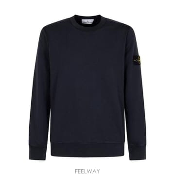26FW 스톤 아일랜드 오가닉 코튼 플리스 레귤러 핏 크루넥 스웨트셔츠 6100060 S0051V0020 N