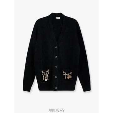 CELINE [N85]������ RY13L5D06 ���� ��Ʈ ������ ����� CELINE Cashmere cardigan wi[N85]������ RY13L5D06 ���� ��Ʈ ������ ����� CELINE C