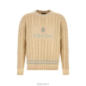 PRADA [X45]����� UMF422SOOO6259 F0036 ���� ������ ��Ʈ ����� Cream wool sweat[X45]����� UMF422SOOO6259 F0036 ���� ������ ��Ʈ ����