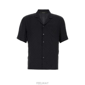 GUCCI [X45]���� 864366ZATF9 4294 ���� ���� ���� ���� ���� Black GG silk shirt[X45]���� 864366ZATF9 4294 ���� ���� ���� ���� ���� Bl