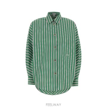 Loewe [X45]�ο��� S359Y05XI8 GREENWHITE ���� ���� ���� ����콺 Embroidered pop[X45]�ο��� S359Y05XI8 GREENWHITE ���� ���� ���� ����