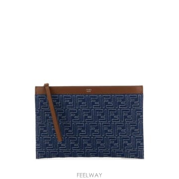 FENDI [X45]��� 7N0134AUGO F1SCG ���� Ŭ��ġ�� �Ŀ�ġ�� Embroidered denim clut[X45]��� 7N0134AUGO F1SCG ���� Ŭ��ġ�� �Ŀ�ġ�� Embr