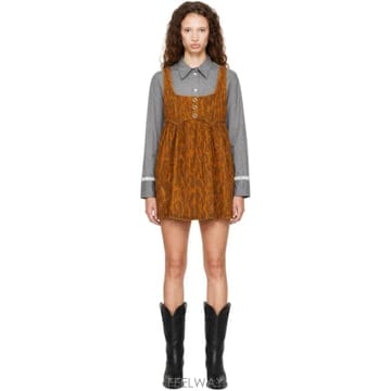 GANNI ���� ������ �����ĵ� ���� �̴� �巹�� A1030719 TP878365820���� ������ �����ĵ� ���� �̴� �巹�� A1030719 TP87836