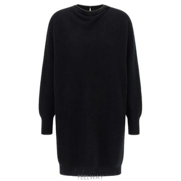 Brunello Cucinelli 26FW ���ڷ� ��ġ�ڸ� Precious Į�� �巹�� M16245A94C101 TP57898381826FW ���ڷ� ��ġ�ڸ� Precious Į�� �巹�� M16245A94C