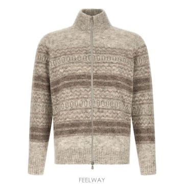Brunello Cucinelli 26FW ���ڷ� ��ġ�ڸ� ������ Nordic ��ī�� Alpaca ������ ����� MTF710016CBW8226FW ���ڷ� ��ġ�ڸ� ������ Nordic ��ī�� Alpaca ��