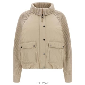 Brunello Cucinelli 26FW ���ڷ� ��ġ�ڸ� ������ ��Ʈ Insert Ǫ�� ���� MH5257294PC018 TP5791121826FW ���ڷ� ��ġ�ڸ� ������ ��Ʈ Insert Ǫ�� ���� MH
