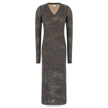 Brunello Cucinelli ���ڷ� ��ġ�ڸ� �ö�� ���̽� �� ��Ʈ �巹�� MFA790A92 C079 TP980331187���ڷ� ��ġ�ڸ� �ö�� ���̽� �� ��Ʈ �巹�� MFA790A