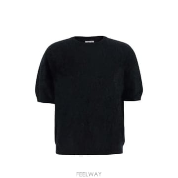 | Other Brand | 26 FW Soft Goat brushed knit short sleeve cashmere sweater F26 FW Soft Goat brushed knit short sleeve cashmere swe