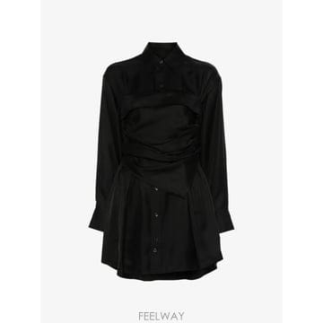 Alexander Wang 26 FW �˷������ scarf bustier mini shirt dress 1WC1276167 TP460326 FW �˷������ scarf bustier mini shirt dress 1WC127