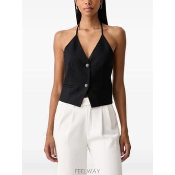 | Other Brand | 26 FW TWINSET halterneck crystal button top 262TT2532 TP460326 FW TWINSET halterneck crystal button top 262TT2532 