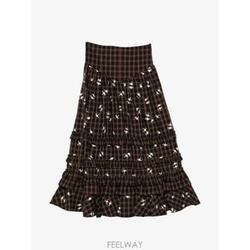GANNI 26 FW ���� üũ ���� ���� �̵� ��ĿƮ A1090220 TP45873885326 FW ���� üũ ���� ���� �̵� ��ĿƮ A1090220 TP45873