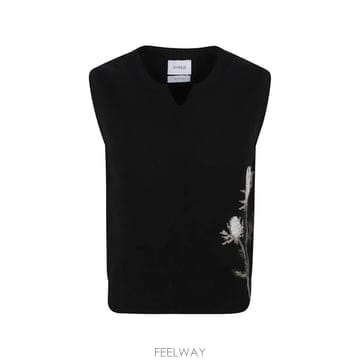 | Other Brand | 26 FW Barrie thistle intarsia notched neck top C344366 TP46026 FW Barrie thistle intarsia notched neck top C344366
