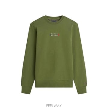 TOMMY HILFIGER 26 FW Ÿ�����ǰ� logo embroidered sweatshirt MW0MW41428 TP460374526 FW Ÿ�����ǰ� logo embroidered sweatshirt MW0MW4142