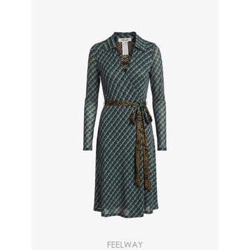 Diane Von furstenberg 26 FW ���̾غ��۽��ٹ��� Phoenix  reversible geometric print wrap mid26 FW ���̾غ��۽��ٹ��� Phoenix  reversible geometric