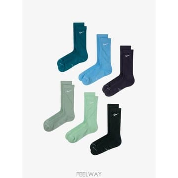 Nike 26 FW ����Ű Everyday Elevated crew socks  set of six  HQ8021 T26 FW ����Ű Everyday Elevated crew socks  set of six 